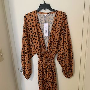 NWT Rhode Blake Jumpsuit Cheetah